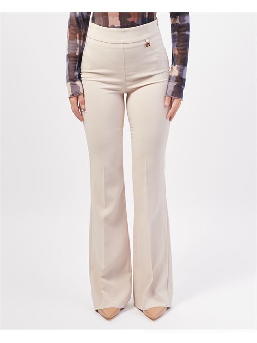 Mademoiselle du monde fabric trousers with elastic MADEMOISELLE DU MONDE | F448-PA4830LANA